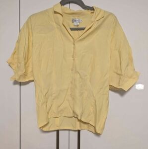 Confetti Short Sleeved Yellow Blouse